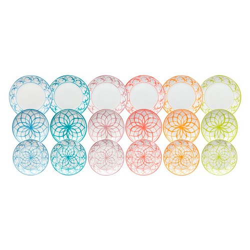 Vajilla de 18 piezas de porcelana TOGNANA Madison Lisboa.