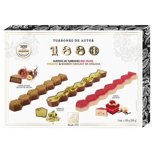 1880 Turrones de autor surtidos 300 g.
