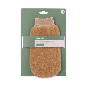 COSMIA Guante de baño exfoliante para todo tipo de pieles.