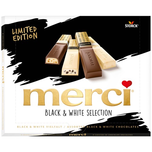 Bombones black and white MERCI 240 g.