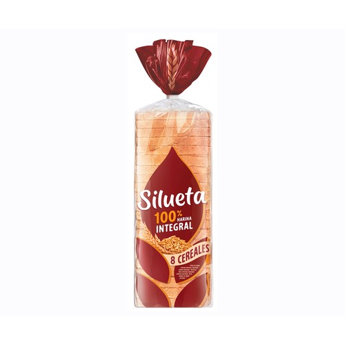 SILUETA Pan de molde integral con corteza 650 g.