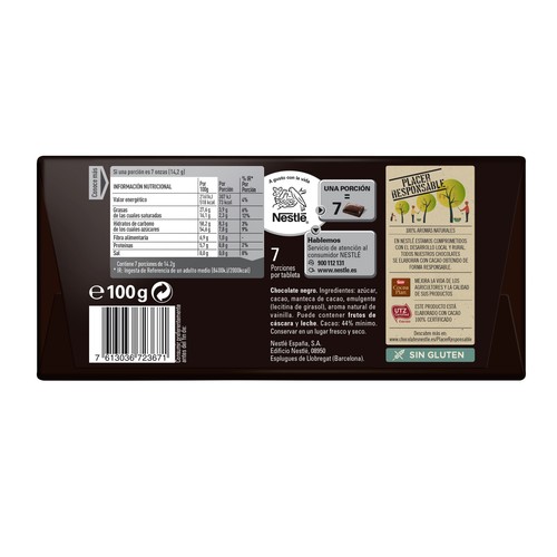 NESTLÉ Chocolate negro Dolca 100 g.