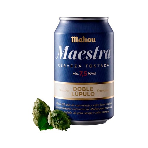 MAHOU MAESTRA Cervezas tostadas doble lúpulo pack 12 uds. x 33 cl.
