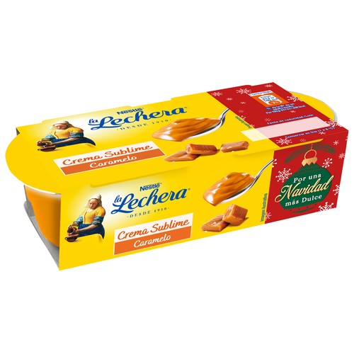 LA LECHERA de Nestlé Crema sublime de caramelo 2 x 70 g.