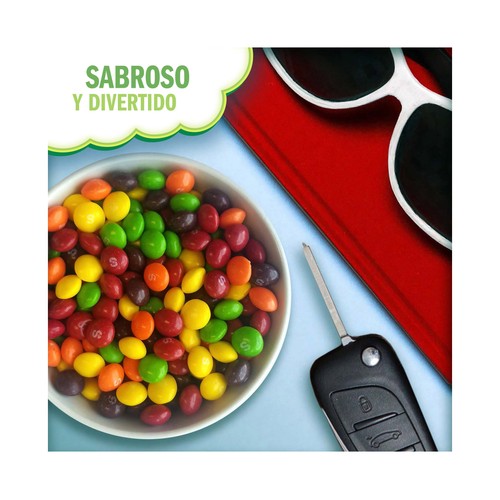 SKITTLES Caramelo blando grajeado con sabor a frutas 174 g.