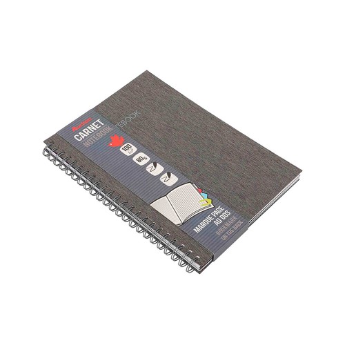 Cuaderno A4 80G 100H Espiral Tapa Carton Horizontal Y Cuadrícula. FSC ALCAMPO
