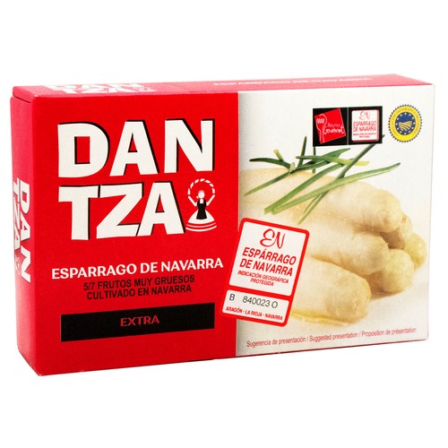 DANTZA Espárragos blancos en lata, 5/7 piezas 220 g.