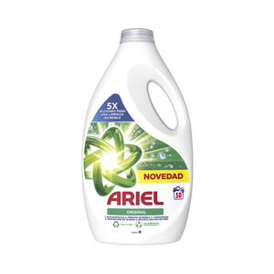 Imagen de ARIEL Original Detergente líquido para lavadora, con acción 5 en 1 2.5L, 50 lavados.