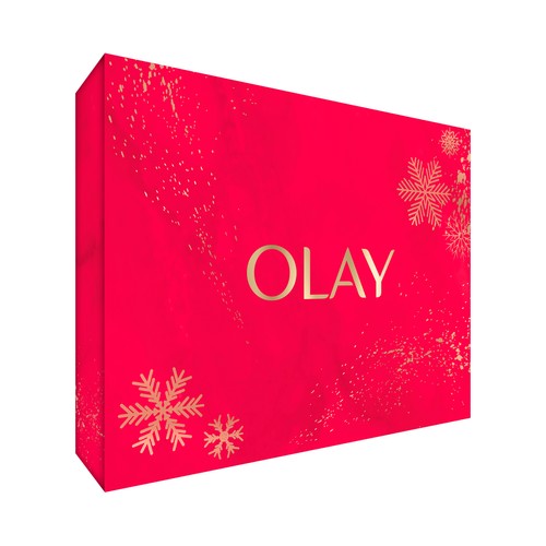 OLAY Caja con crema facial de día con Niacinamida y crema facial de noche.