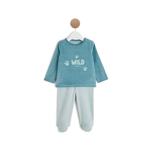 Pijama de terciopelo para bebé IN EXTENSO, talla 86.