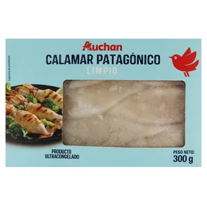 AUCHAN Calamar patagónico entero 300 g. Producto Alcampo.
