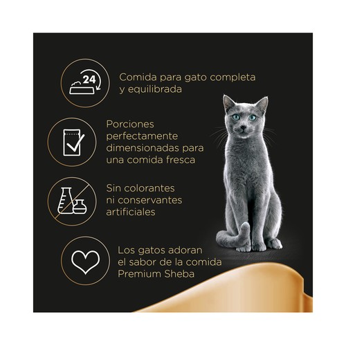 SHEBA Comida para gatos húmeda a base de carnes 300 g.