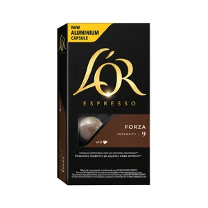 L"OR ESPRESSO Café en cápsulas Forza I9, 10 uds.
