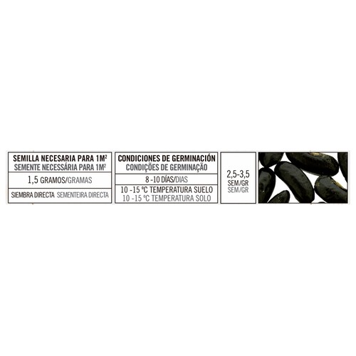 Sobre de semillas para sembrar judías de la variedad enana Superba PRODUCTO ALCAMPO.