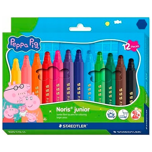 Set 12 rotuladores color noris junior - Peppa Pig. STAEDTLER