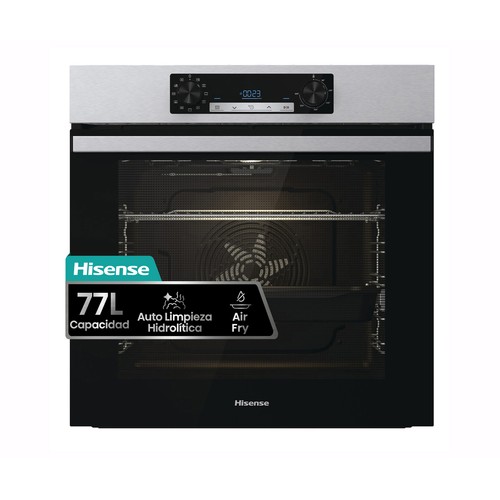 Horno hidrolítico HISENSE BI62216AX inox, capacidad: 77L, A, A: 59,5cm, H: 59,5cm, F: 56,4cm.