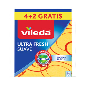Imagen de VILEDA Bayeta Suave con Microfibras VILEDA 4+2 uds.