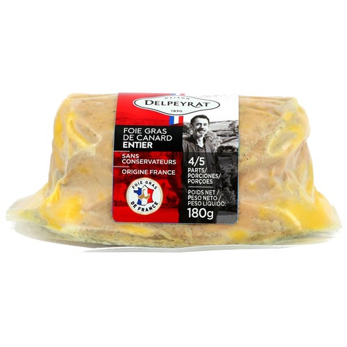 DELPEYRAT Foie gras entero de pato francés del suroeste 180 g.