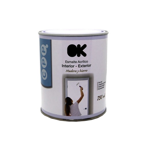 Esmalte brillante negro, OK, 750ml.