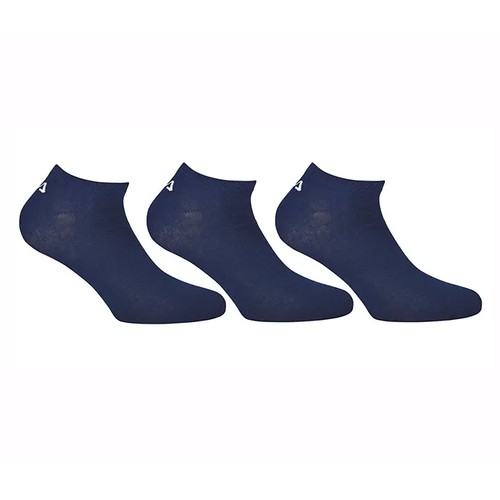 Pack 3 calcetines tobilleros FILA, color navy, talla 43/46