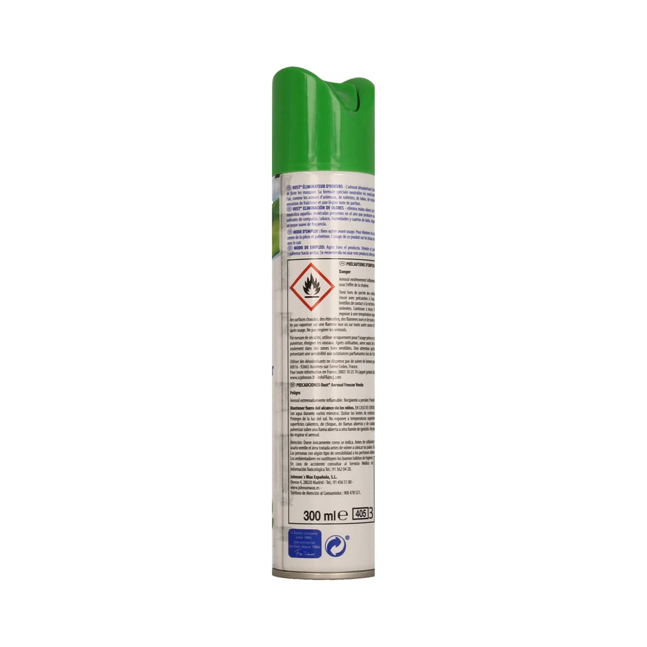 OUST Ambientador Aerosol Eliminador Olores OUST 300 ml