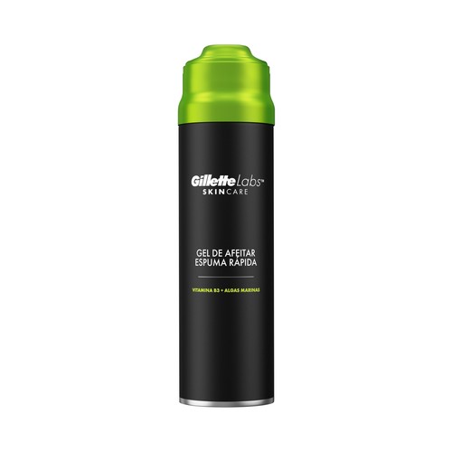 GILLETTE Gel de afeitado con espuma rápida GILLETTE Labs 198 ml.