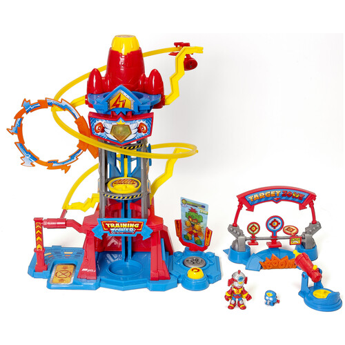 Playset torre de entrenamiento con figura exclusiva SUPERTHINGS.