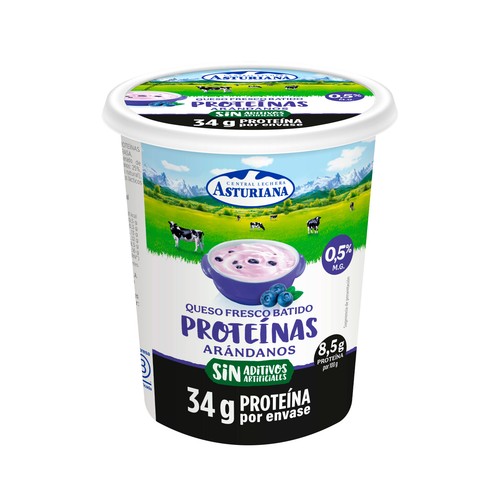 LA ASTURIANA Queso fresco batido con arándanos