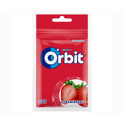ORBIT Chicle de fresa 29 g.