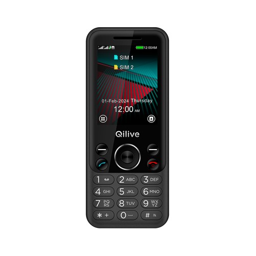 Teléfono móvil 4G QILIVE 600183225, pantalla 2,4"", dual sim