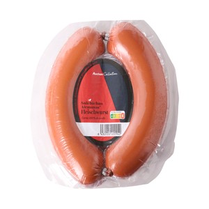 Imagen de ALCAMPO GOURMET Salchichas alemanas de carne de cerdo (100%) tipo Fleischwurst ALCAMPO GOURMET 2 x 325 g.