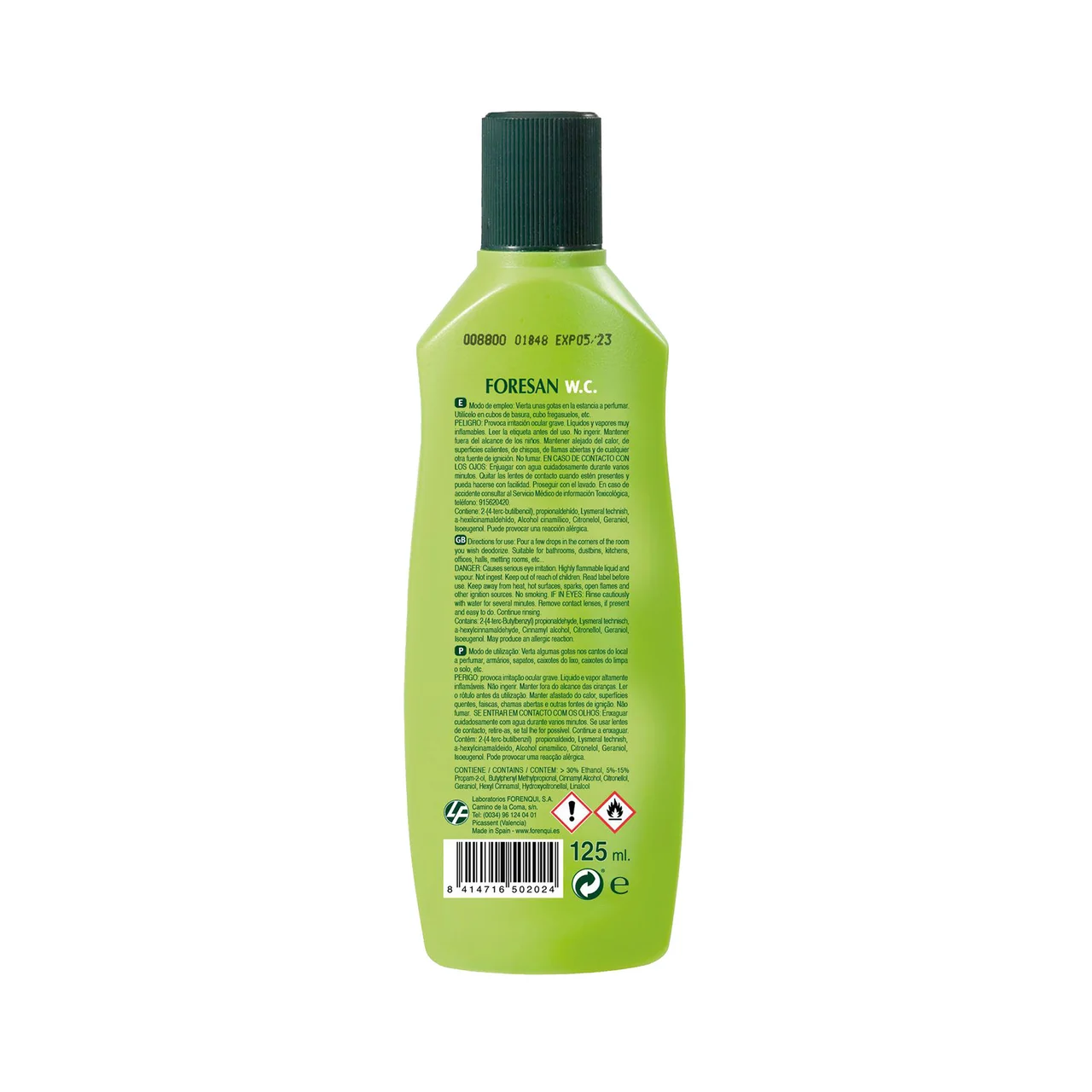 Ambientador para baño 125 ml.