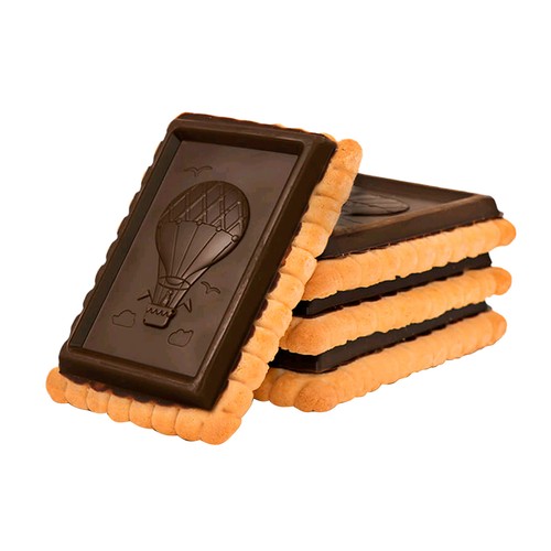 GULLÓN Zero Galleta con chocolate negro sin azúcares añadidos 150 g.