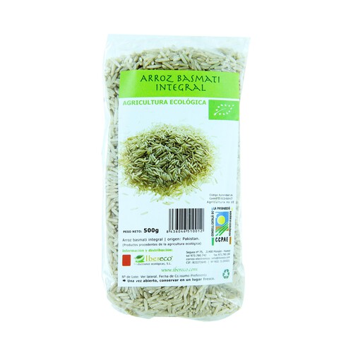Arroz basmati integral ecológico MARGABIO 500 g.