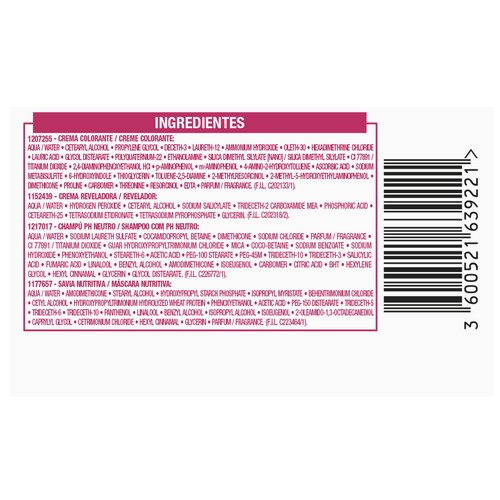 L´ORÉAL PARIS Excellence creme Tinte de pelo permanente tono 6.41 Avellana.