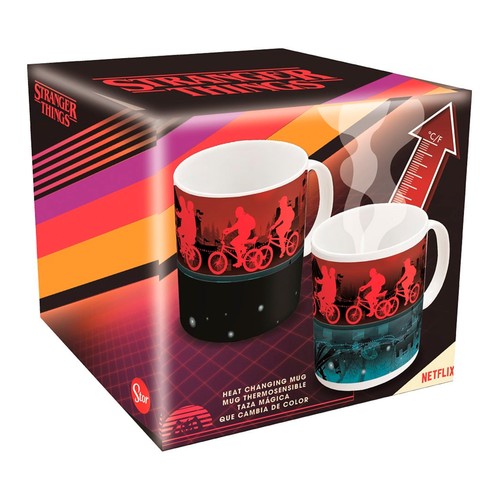 STRANGER THINGS Taza cerámica 325ml cambia color Stor, Netflix