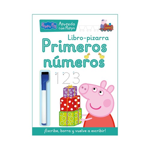 Libro pizarra: primeros números con Peppa Pig, VV. AA. Género: actividades. Editorial Beascoa.