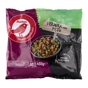 AUCHAN Preparado de verduras para pisto 450 g. Producto Alcampo