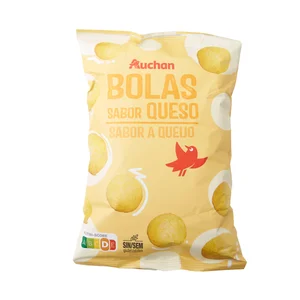 PRODUCTO ALCAMPO Bolas de maíz con sabor a queso bolsa de 80 g.