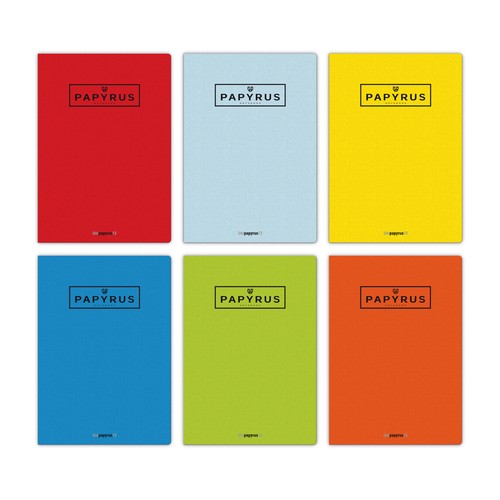 Cuaderno de grapas 48 hojas tamaño A4 tapa gofrada, interior pauta 3,5 mm, UNIPAPEL.