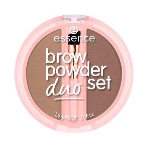 ESSENCE Duo set tono 01 light Estuche de polvos para cejas definidas.