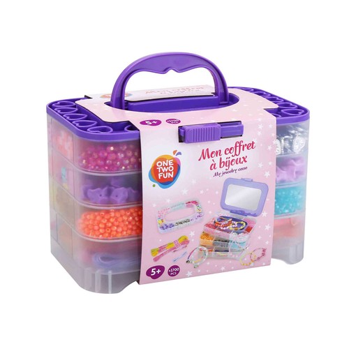 Maletin De Joyas De Lujo 1700 Cuentas ONE TWO FUN ALCAMPO