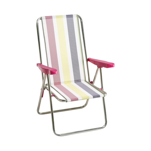 Silla de playa aluminio fibreline, varios colores, ALCO.