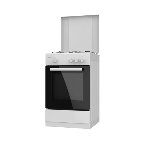 Cocina independiente de Gas Butano TAURUS CIG3FWHMG, horno a gas de 43L,  3 zonas cocción, A: 85,5cm, H: 50cm, F: 56,5cm.