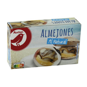 PRODUCTO ALCAMPO Almejones al natural PRODUCTO ALCAMPO 63 g.
