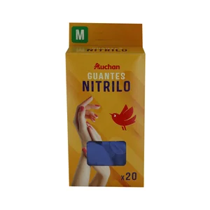 PRODUCTO ALCAMPO Guantes de nitrilo talla mediana PRODUCTO ALCAMPO 20 uds.