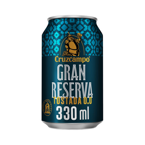 Cerveza 0,0% gran reserva CRUZCAMPO lata de 33 cl.