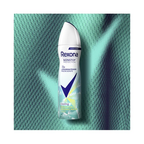 REXONA Advanced protection cooling Desodorante en spray unisex, antitranspirante hasta 72 horas 200 ml.