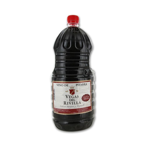 Vino tinto de mesa VEGAS DEL RIVILLA garrafa de 2 l.