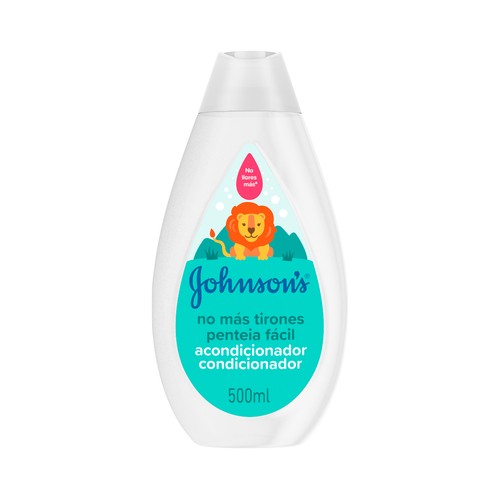 JOHNSON´S Acondicionador desenredante No mas tirones para niños con cabellos largos o rizados 500 ml.